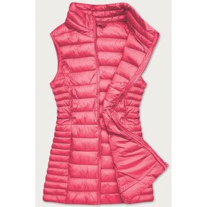 Ružová prešívaná dámska vesta (23038) černá XL (42)