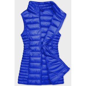 Prešívaná dámska vesta v Chrpová farbe (23038-185) niebieski L (40)