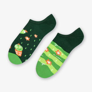 Dámske asymetrické ponožky 005 C.ZIELEŃ/PLANT LOVER 39/42 WOMAN