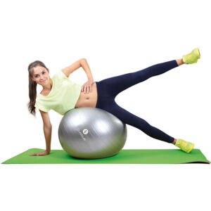 Cvičebné náradie Gymball 65 cm - sivá - vo farebnej krabici - Sveltus OSFA