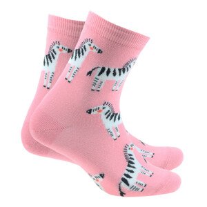Dámske vzorované ponožky PERFECT WOMAN růžová 36-38