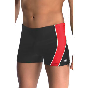 Pánske boxerky Michael1 šedo-červené červená XL