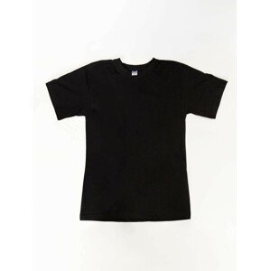 Čierne bavlnené pánske tričko XL