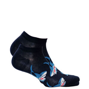 Pánske členkové ponožky CASUAL tmavo modrá 39-41
