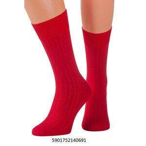 Pánske ponožky froté ESTER BLACK\RED 39-42