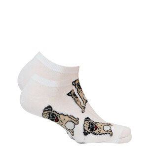 Pánske členkové ponožky CASUAL biela 39-41