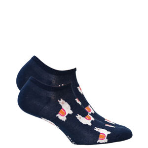 Dámske vzorované ponožky NAVY 39-41