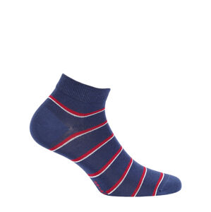 Pánske vzorované členkové ponožky šedá 39-41