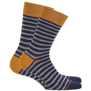 Vzorované pánske ponožky PERFECT MAN-CASUAL Námořnictvo 39-41