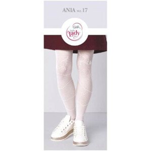 Vzorované pančuchové nohavice ANIA W.17 bianco 128/134