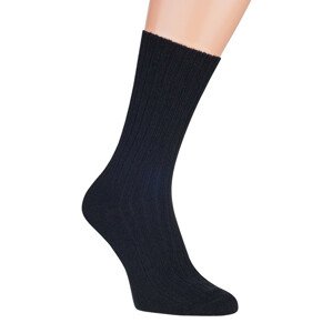 Ponožky - jahňacie vlna 53258 BLACK\RED 39-41