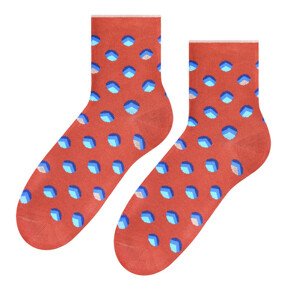 Dámske vzorované ponožky 099 bronz 35-37
