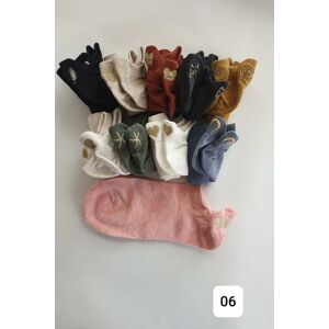 Vzorované ponožky 06 gaštan UNI