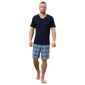 Pánske pyžamo LEON 710 tmavo modrá M