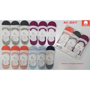 Dámske ponožky so silikónom PRO 20417 36-40 MIX směs barev 36-40