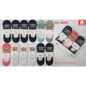 Dámske ponožky so silikónom PRO 20420 36-40 MIX směs barev 36-40