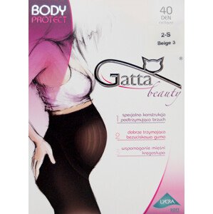 BODY PROTECT - Tehotenské pančuchové nohavice 40 DEN - GATTA béžová 4-L