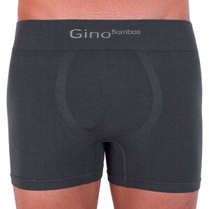 Pánske boxerky Gino bambusové bezšvíkové šedé (54004) M