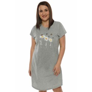 Dámska nočná košeľa Dakota daisies šedá XL