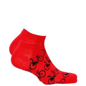 Pánske členkové ponožky CASUAL červená 42-44