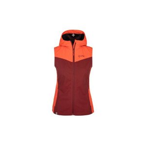 Dámska softshellová vesta Cortina-w - Kilpi 34 červeno-oranžová