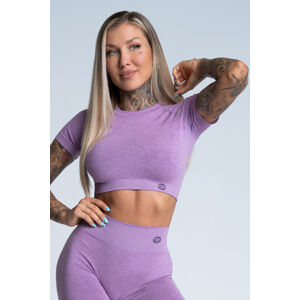 Gym Glamour Crop-Top s krátkym rukávom Lilac M