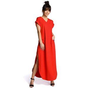 Dámske šaty B065 - BEwear 2XL / 3XL červená