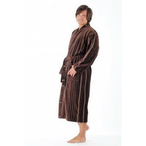 TERAMO pánske balněné kimono M dlhý župan kimono hnedá 8859