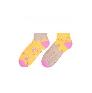 Asymetrické dámske ponožky More 034 melanžovej šedá 39-40