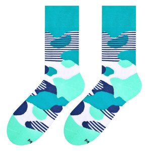 Pánske vzorované ponožky 079 MARINE/LIQUID 43-46