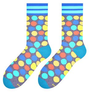Pánske vzorované ponožky 079 šedá 39-42