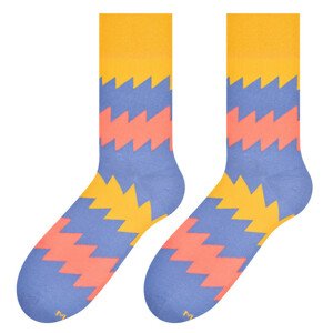 Pánske vzorované ponožky 079 GREY/ZIGZAG 39-42