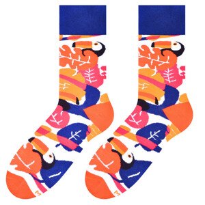 Pánske vzorované ponožky 079 ORANGE/TOUCAN 39-42