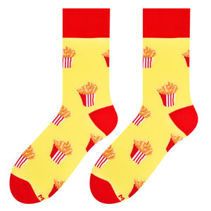 Pánske vzorované ponožky 079 Žlutá 43-46