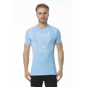 Pánske funkčné tričko s krátkym rukávom IRON-IC - Superhero - modrá Farba: Svetlo modrá, Veľkosť: S / M