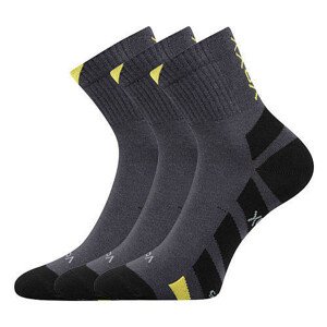 3PACK ponožky VoXX tmavo šedé (Gastl) S