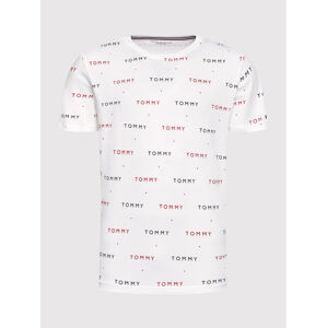 Pánske tričko - UM0UMO2132- YBR White - Tommy Hilfiger biela XL
