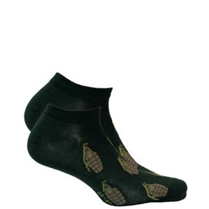 Pánske členkové ponožky CASUAL ZIELONY 42/44