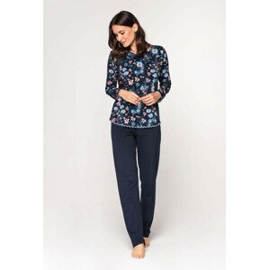 Dámske pyžamo Cana 583 w/r S-XL modro-růžová XL