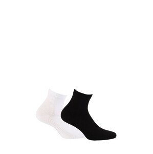 Pánske členkové ponožky Wola W94.3N4 AG + čierna / čierna 39-41
