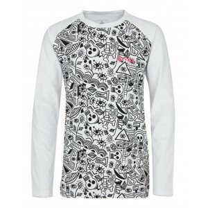 Dievčenské bavlnené tričko Vanila-jg white - Kilpi 134