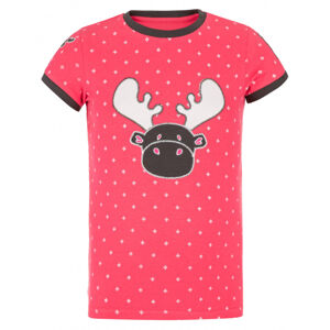 Dievčenské bavlnené tričko Malga-jg pink - Kilpi 122
