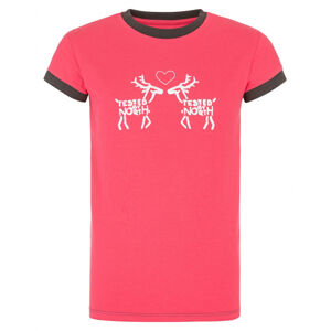 Dievčenské bavlnené tričko Avio-jg pink - Kilpi 152