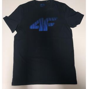 Pánske bavlnené tričko TSM302 Tmavomodré modrá 3XL