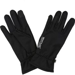 Pánske softshellové rukavice Regatta RMG026 Touchtip 800 Čierne Cernay M