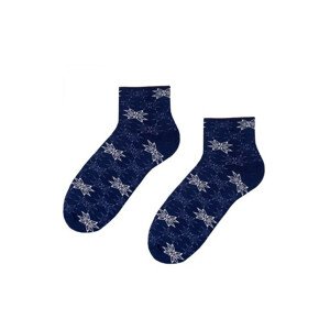 Dámske ponožky Steven Frotte art.123 tmavě modrá/lurex 38-40