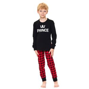 Chlapčenské pyžamo Prince čierne čierna 110