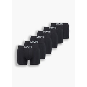 6pack pánske boxerky Levis čierne (100003052 001) XL
