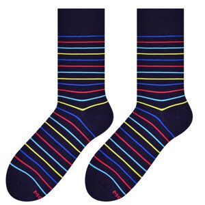 Pánske ponožky MORE 051 C.GRANAT/LINES 43-46