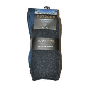Pánske ponožky WIK 20654 Outdoor Thermo A'2 černá-grafitová 43-46